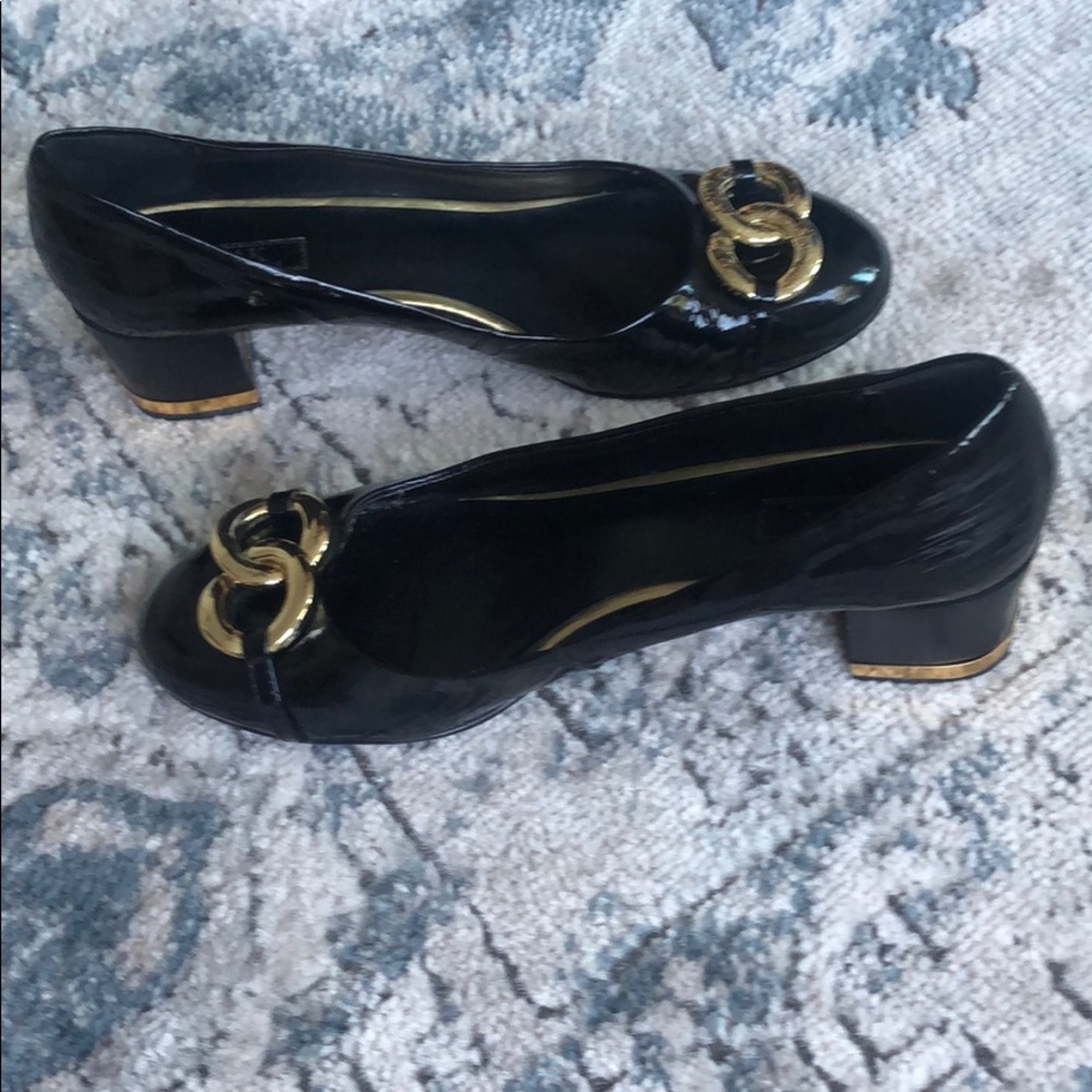 Patten Leather Anne Klein shoes 9M